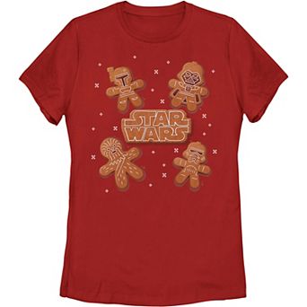 Juniors' Star Wars Gingerbread Crew Graphic Tee