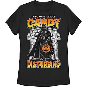 Juniors' Star Wars Lack Of Candy Halloween Graphic Tee