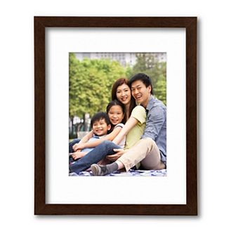 Harvest Collection Walnut Wall Frame with White Mat