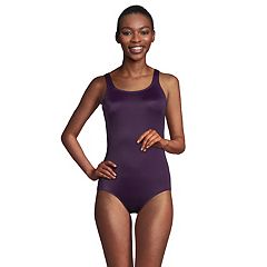 Speedo Women's Size 6 One Piece Bathing Suit Built In Bra Purple 