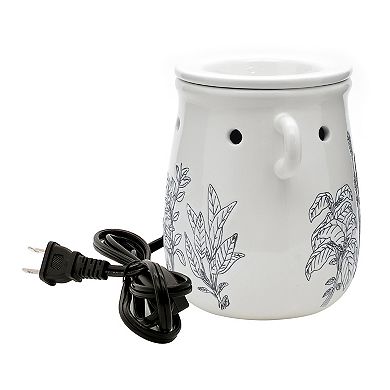 Sonoma Goods For Life White Floral Wax Melt Warmer