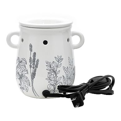 Sonoma Goods For Life White Floral Wax Melt Warmer