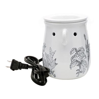 Sonoma Goods For Life White Floral Wax Melt Warmer