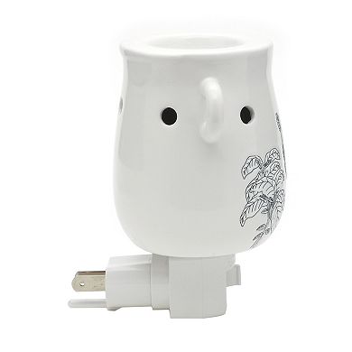 Sonoma Goods For Life White Floral Outlet Wax Melt Warmer