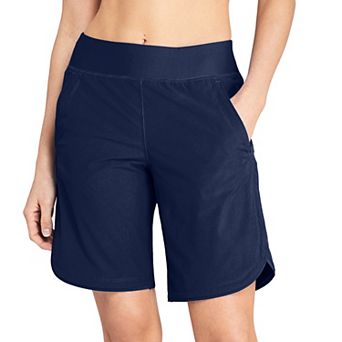 Women's Lands' End 9" Quick Dry Swim Board Short With Panty
