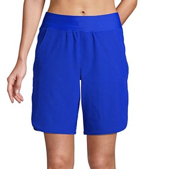 Women's Lands' End 9" Quick Dry Swim Board Short With Panty