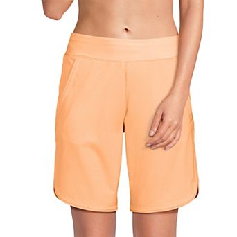 Women's Lands' End 9" Quick Dry Swim Board Short With Panty