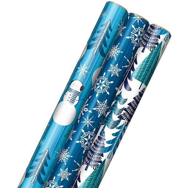 Hallmark Wrapping Paper Set - 6 Pack (Holiday Neutral Designs)