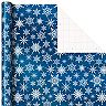 Hallmark Blue Foil Christmas Wrapping Paper 3-Pack