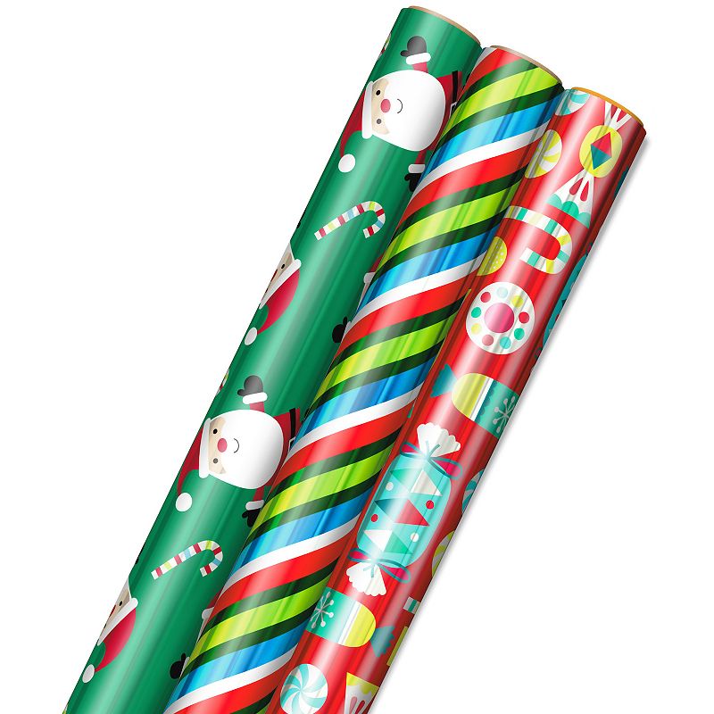 Hallmark Red & Green Foil Christmas Wrapping Paper 2-Pack