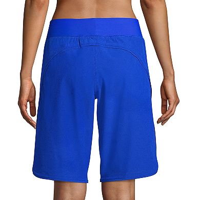 Women's Lands' End Quick Dry Thigh-Minimizer With Panty Swim Modest Board Shorts