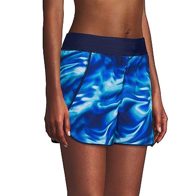 Women's Lands' End Quick Dry Thigh-Minimizer With Panty Swim Board Shorts
