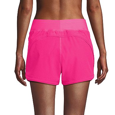 Women's Lands' End Quick Dry Thigh-Minimizer With Panty Swim Board Shorts