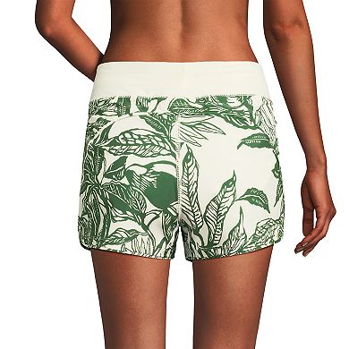 Women's Lands' End Quick Dry Thigh-Minimizer With Panty Swim Board Shorts