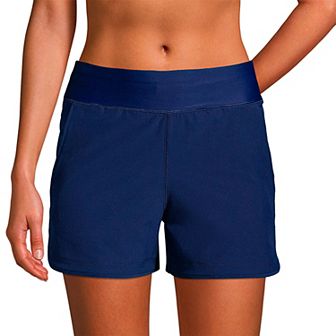 Women's Lands' End 3" Quick Dry Swim Shorts With Panty