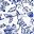 White Blue Floral