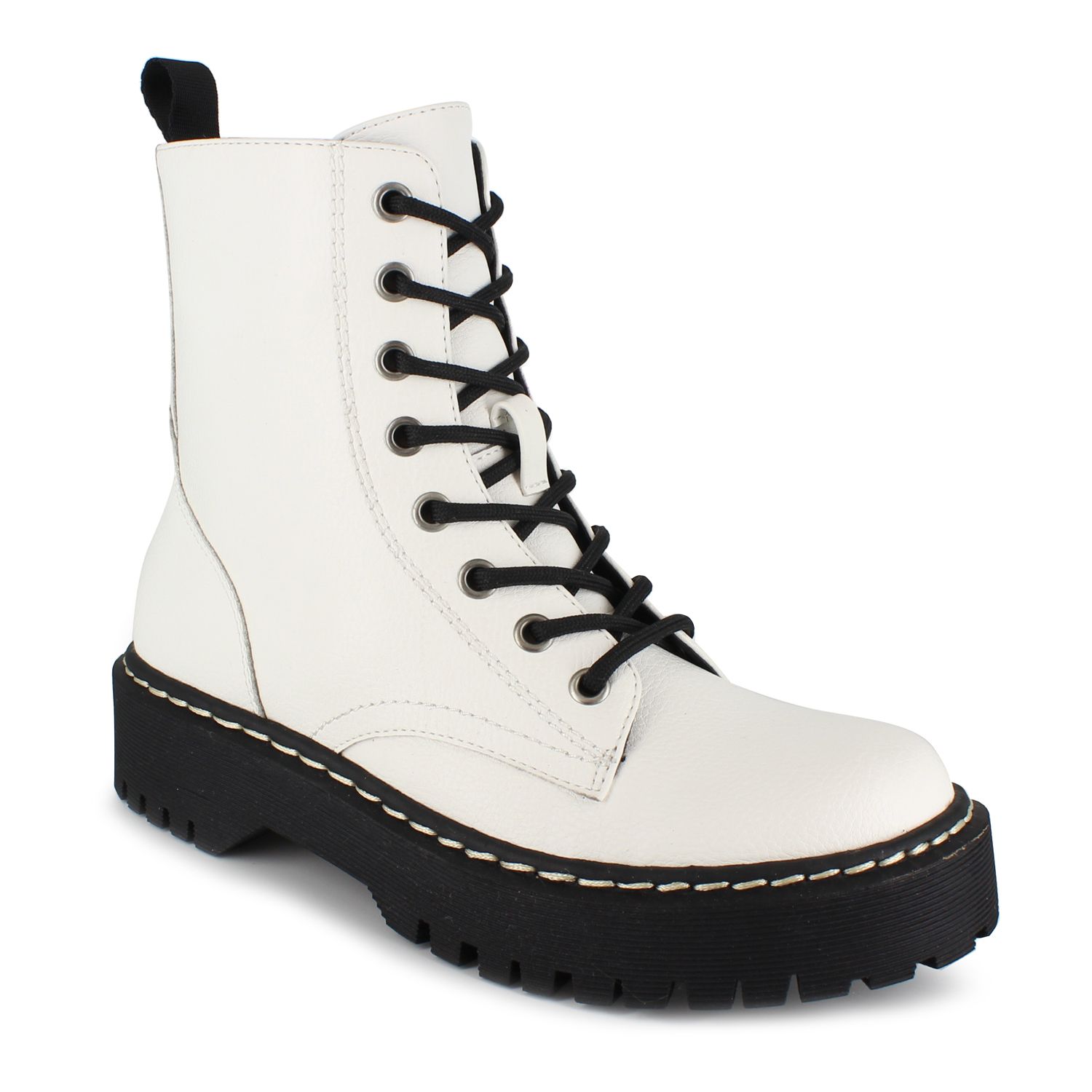 white combat boots kohls