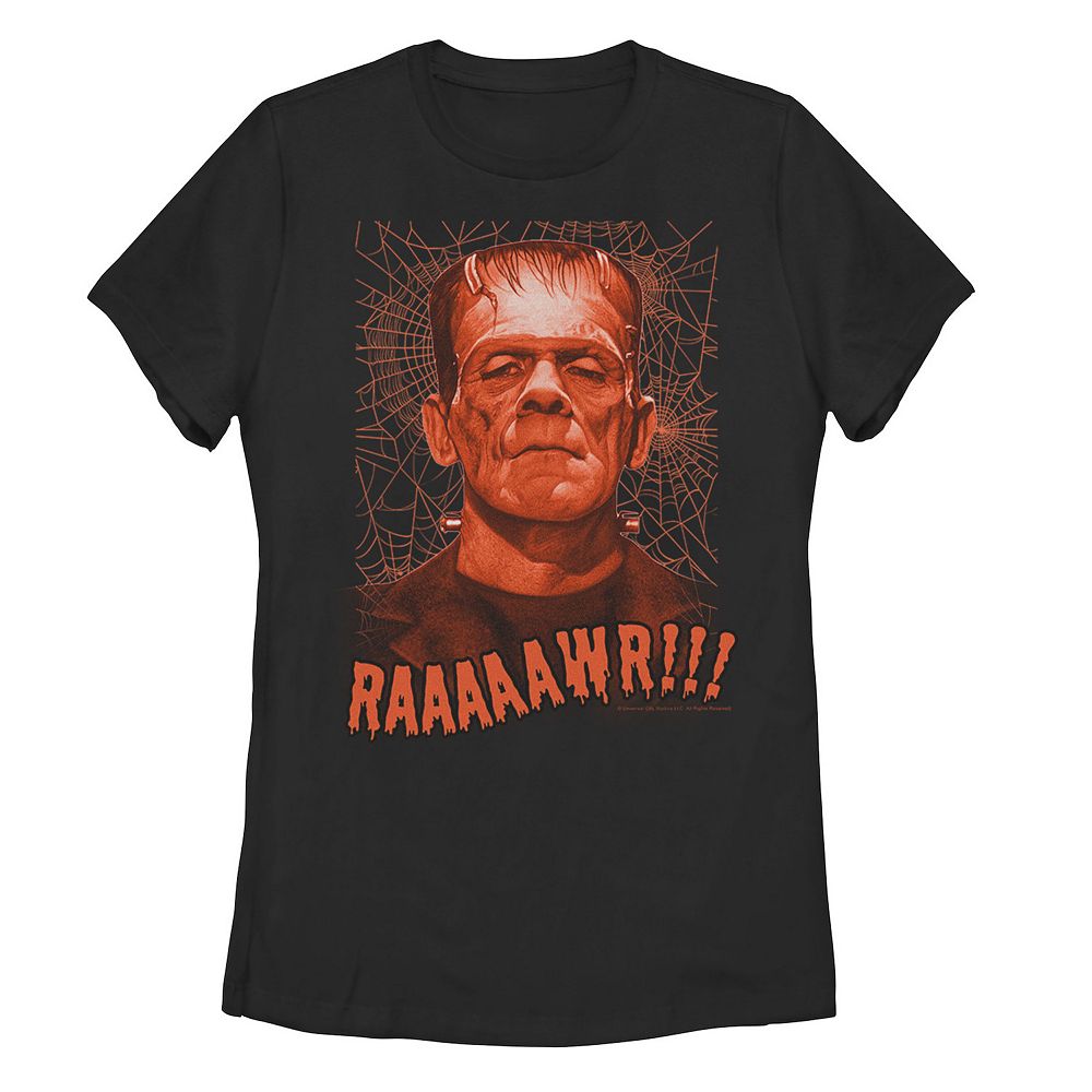 Juniors' Universal Monsters Frankenstein Halloween Tee