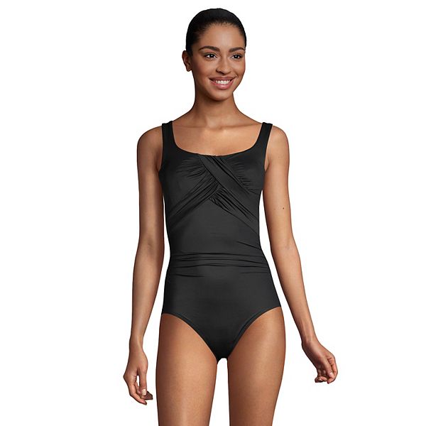 Women s Lands End Carmela SlenderSuit One Piece Swimsuit