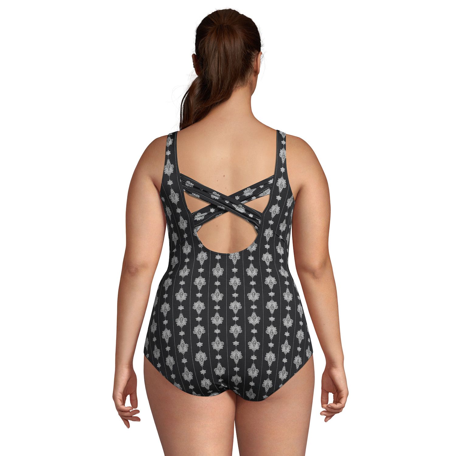 Plus Size Black Plussized Plus Size Underwire Swimsuits For Women Large  Bathing Suit For Beachwear And Swimming 210702 From Long005, $18.74