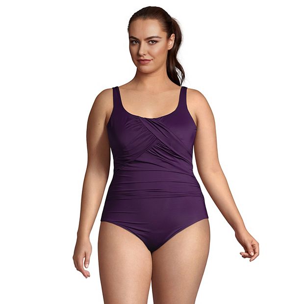 Plus Size Lands' End Carmela SlenderSuit One-Piece Swimsuit