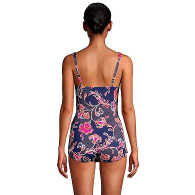 Women's Lands' End SlenderSuit DDD-Cup Skirted One-Piece Swimsuit