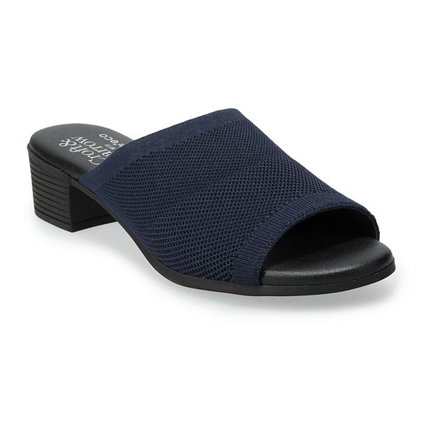 Croft Barrow Fly Knit Balsm Women s Slide Sandals