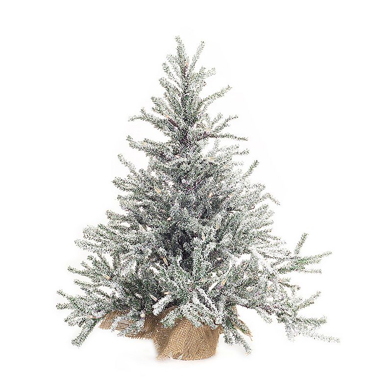 Melrose Snowy Pine Tree Decor, Multicolor