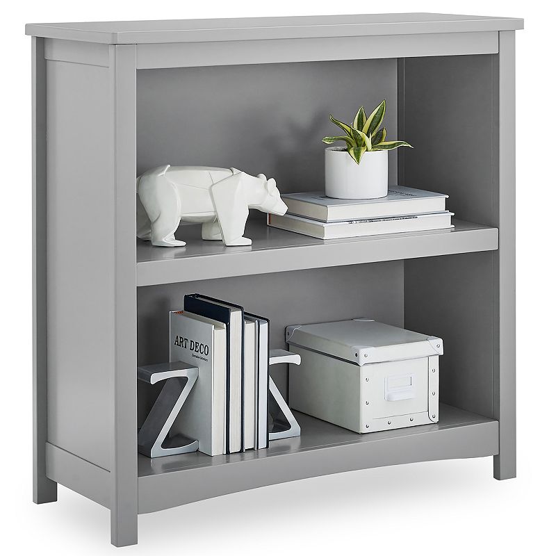 Delta Children Universal 2-Shelf Bookcase, Grey
