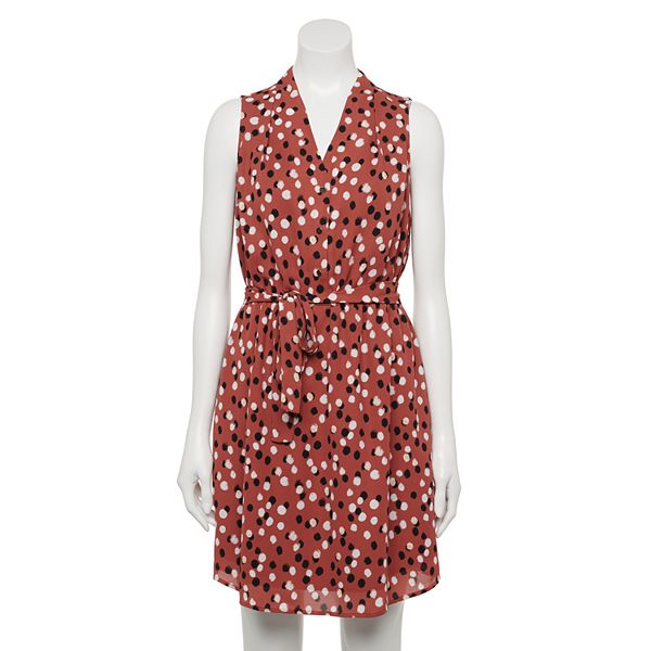 Petite Apt. 9® Sleeveless Pleated Shirt Dress