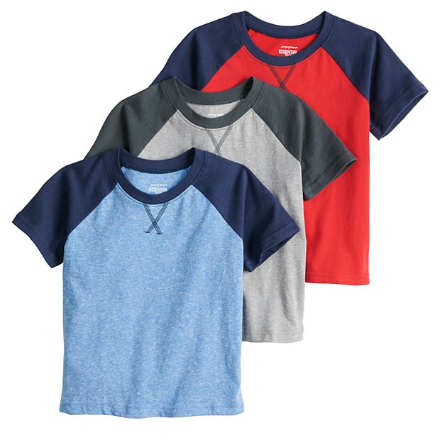 Toddler Boys 3 Pack Basic Tees - White