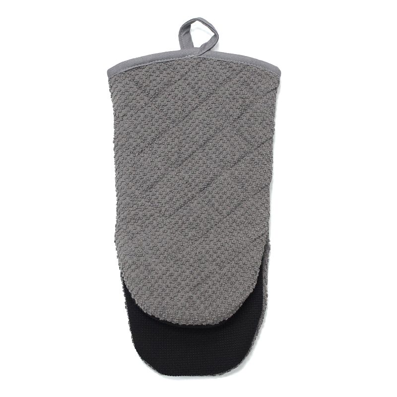 Food Network Soft Terry Oven Mitt, Med Grey