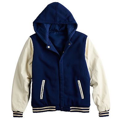Men's Victory Outfitters Hooded Fleece Varsity-Style Jacket