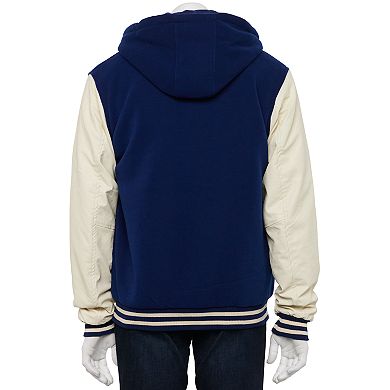 Men's Victory Outfitters Hooded Fleece Varsity-Style Jacket