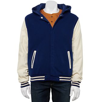 Men's Victory Outfitters Hooded Fleece Varsity-Style Jacket
