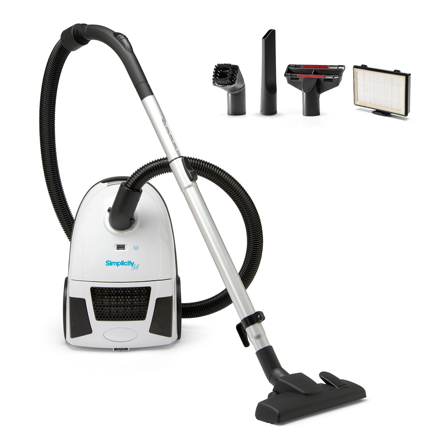 Simplicity Vacuums Jill Canister Vacuum for Hard Floors & Rugs