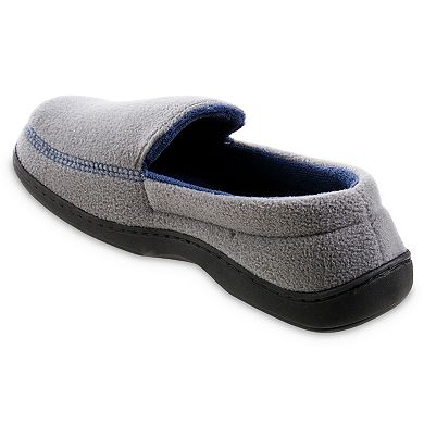 isotoner Roman Recycled Fleece Men's Moccasin Slippers