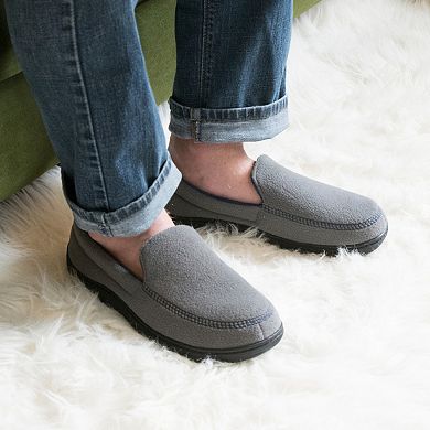 isotoner Roman Recycled Fleece Men's Moccasin Slippers