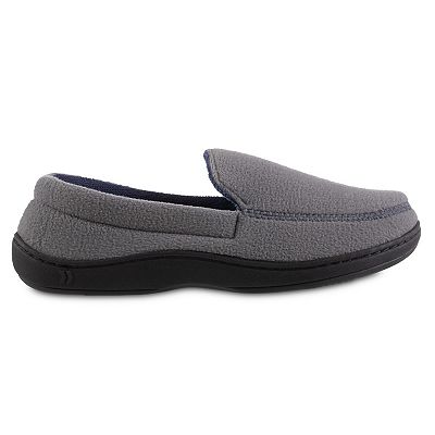 Isotoner Grey Moccasin Slippers Mens Isotoner Slippers For Men