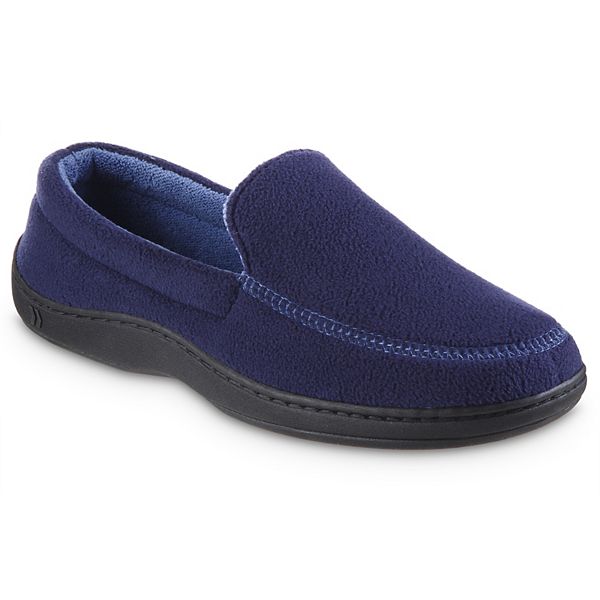 isotoner Roman Recycled Fleece Men s Moccasin Slippers