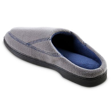 isotoner Recycled Fleece Roman Hoodback Men's Slippers