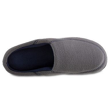 isotoner Recycled Fleece Roman Hoodback Men's Slippers