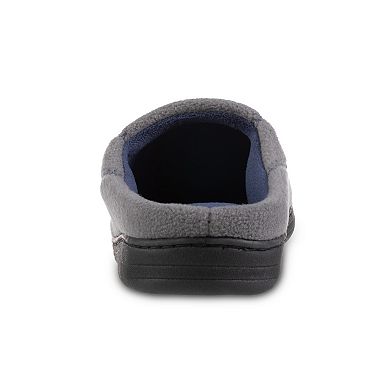 isotoner Recycled Fleece Roman Hoodback Men's Slippers