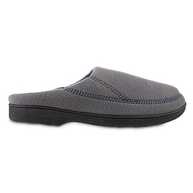 isotoner Recycled Fleece Roman Hoodback Men's Slippers