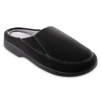 isotoner Recycled Fleece Roman Hoodback Men's Slippers
