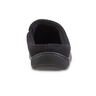 Men's isotoner Microterry and Waffle Travis Hoodback Slippers
