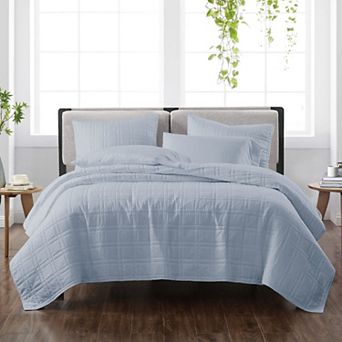 Cannon Solid Quilt Set with Shams