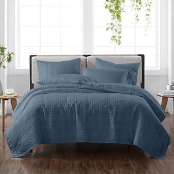 Cannon Solid Quilt Set with Shams