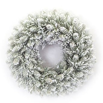 Melrose Flocked Candle Ring 2 pc Set