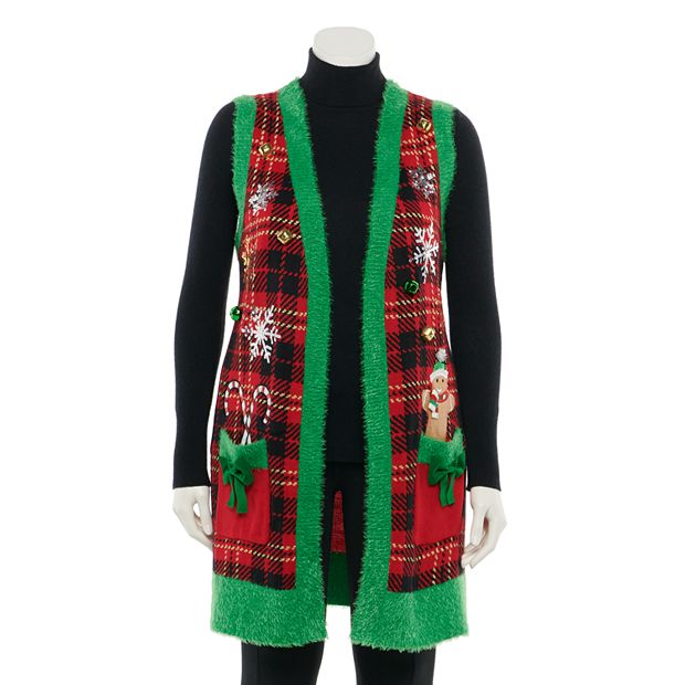 Plus size 2025 christmas vest